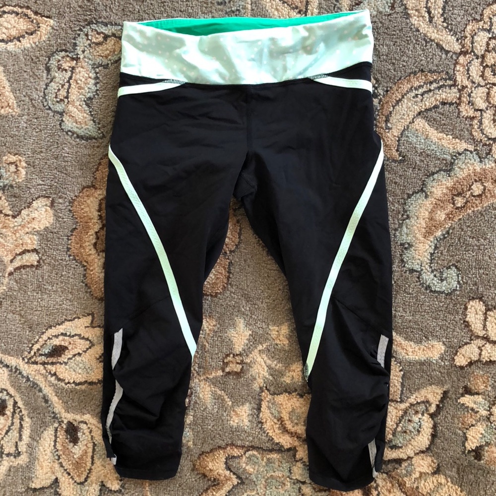 LuluLemon Black 3/4 Length Leggings